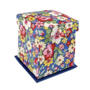 Hedgerow Bloom Victorian Style Sewing Box - Closed